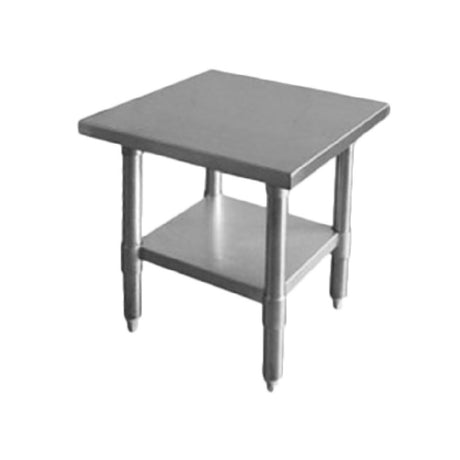 Thunder Group SLWT43018F Work Table 30" X 18" X 35" 18 Gauge/430 Stainless Steel Flat Top