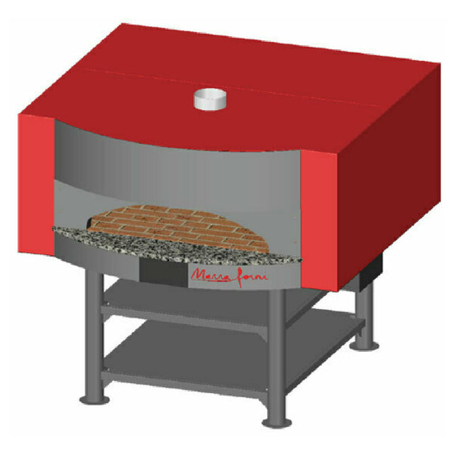 Marra Forni MS71-59W Square Wood Fired Oven 71" X 59" Brick Deck 48" X 9-1/2" Opening With 12" Landing