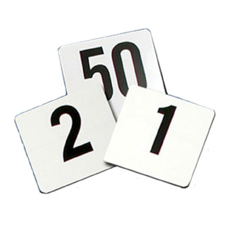 Thunder Group PLTN4025 Table Number Cards 4" X 4" Numbers 1-25