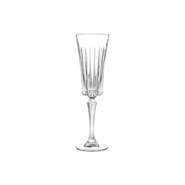 Steelite 677RCR386 Champagne Flute Glass 7.0 Oz. (H 9-3/8" M 2-7/8" T 2-3/4" B 2-5/8") EcoCrystal
