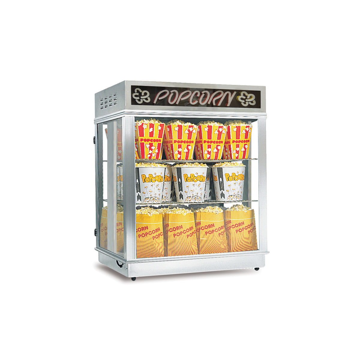 Gold Medal 2004N Astro Pop Staging Cabinet (3) Shelf Warmer Swing Out Doors On One Side