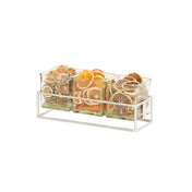 Cal Mil 23747-3-49 3 Jar Holder 12.5" W X 4.5"D X 3"H Chrome-plated Wire