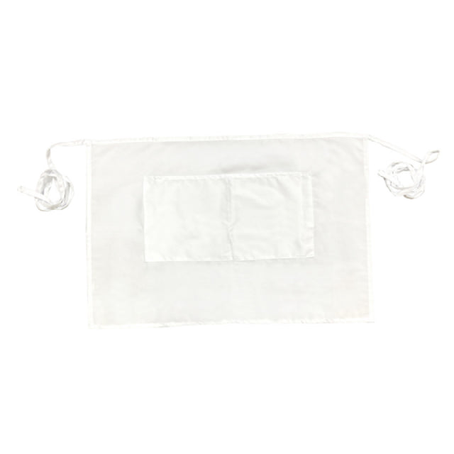 Thunder Group CA1928WH Chef Regalia Aprons 19" X 28" (2) Pocket Bistro Half Length