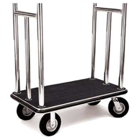 Forbes Industries 250 Retaining Bars Vertical For Polished Stainless Steel 2" Dia. Luggage Carts