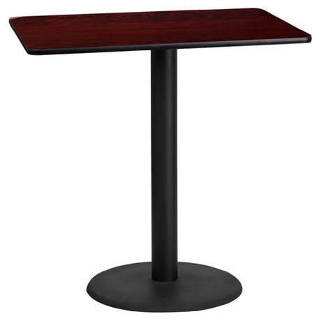 Flash Furniture XU-MAHTB-2442-TR24B-GG Table 42"W X 24"D X 43-1/8"H Bar Height