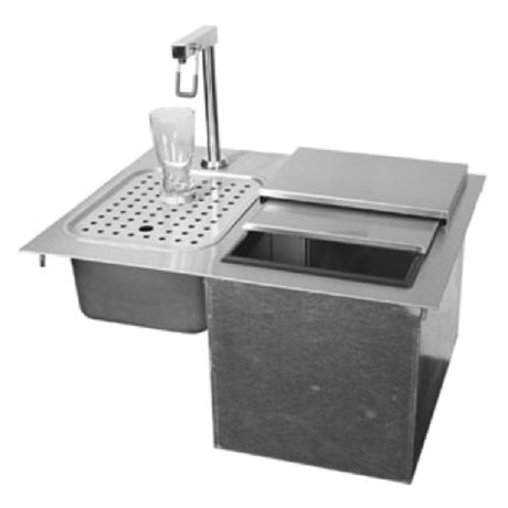 Glastender DI-IW24 Ice & Water Unit Drop-in 24"W X 19"D O.A.