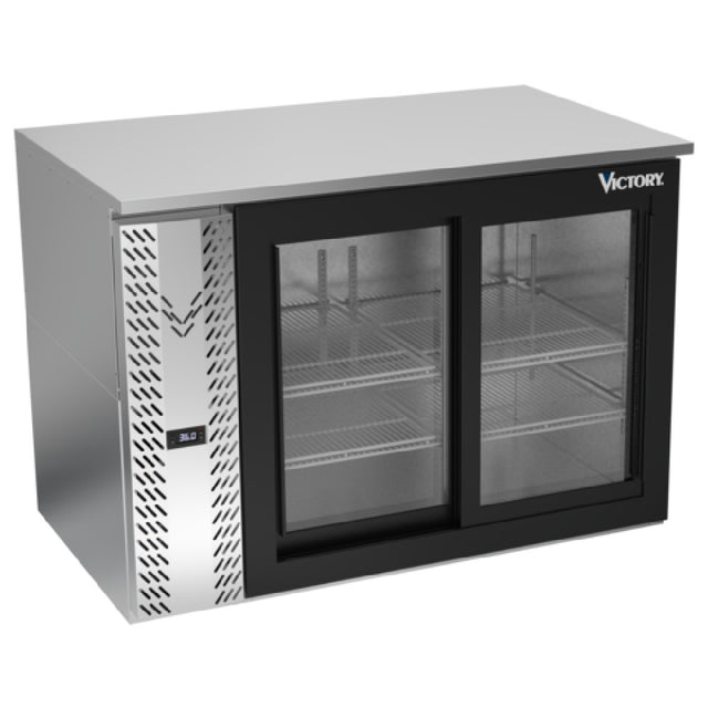 Victory VBB48HC-GS-S - Back Bar Refrigerator, Two-section, 48"W X 29-1/4”D X 34"H