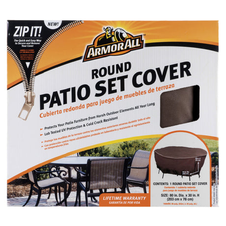 Chef Master 07803AA Armor All™ Patio Set Cover 80" Dia. X 30" Round