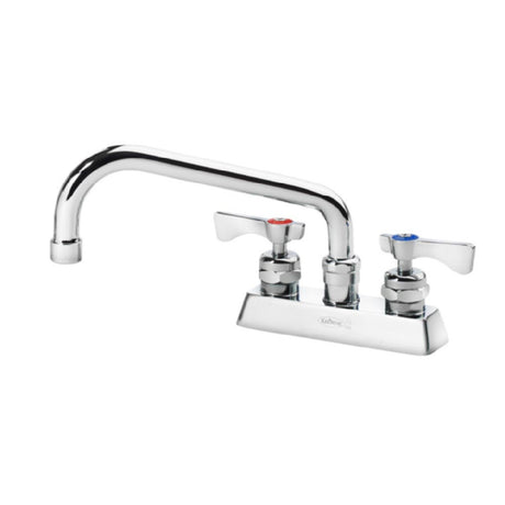 Krowne 15-308L-W-E4 Royal Series 4" Deck Mount Faucet With 8" Swing Spout Vandal Resistant Wristblade Handles