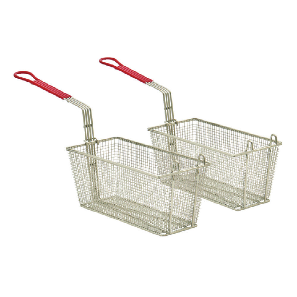Hubert 161360 - Value Series Fry Basket, 12.88" W X 5.38" H, Front Hook