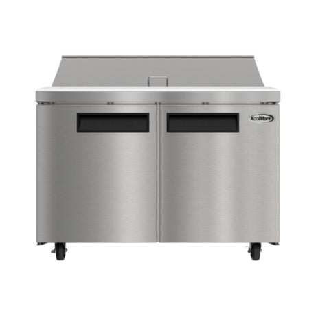 Koolmore KM-PTR46-2D - Salad And Sandwich Prep Table, 47"W, 14 Cu Ft.