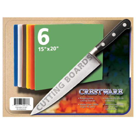 Crestware PCB1824M Cutting Board 18" X 24" X 1/2" Mixed Colors