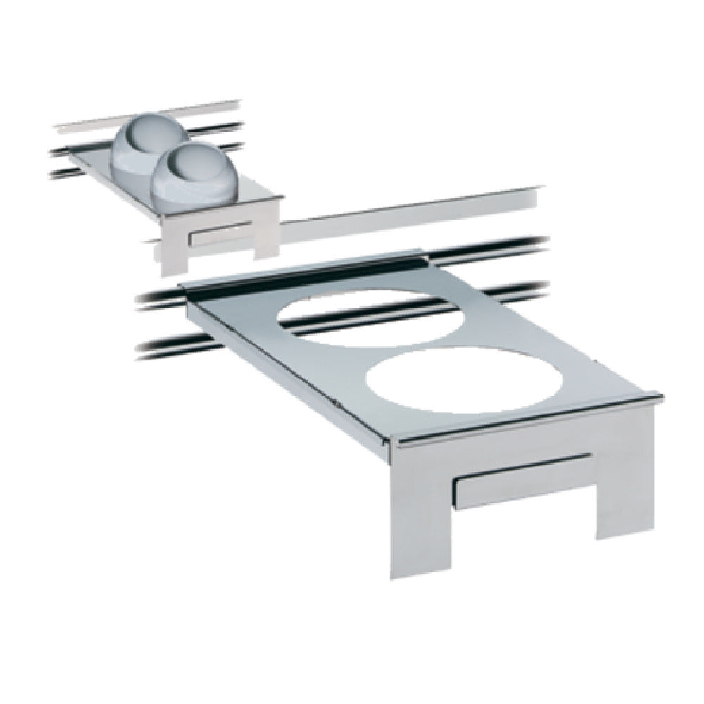 Bauscher Hepp 06.2436.6040 - Insert Holder, GN 1/1,20-3/4" X 13", Cut Out For 2 Inserts (8-3/4" Dia. Each)