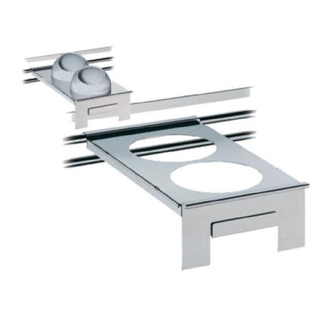 Bauscher Hepp 06.2436.6040 - Insert Holder, GN 1/1,20-3/4" X 13", Cut Out For 2 Inserts (8-3/4" Dia. Each)