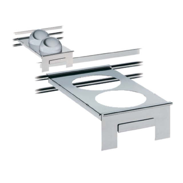 Bauscher Hepp 06.2436.6040 - Insert Holder, GN 1/1,20-3/4" X 13", Cut Out For 2 Inserts (8-3/4" Dia. Each)