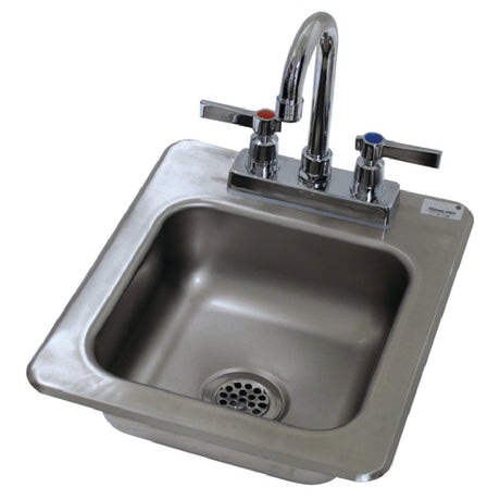 Advance Tabco DI-1-25-1X Special Value Drop-In Bar Hand Sink 12"W X 14"D Overall