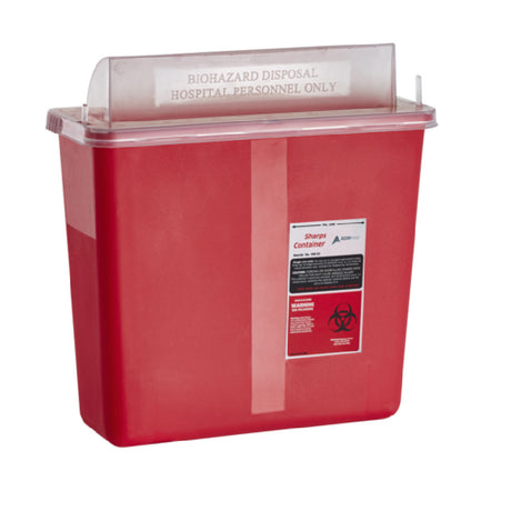 Alpine Industries ADI998-02-02 Sharps Container 5 Qt. 10-2/3"W X 4-1/2"D X 11"H