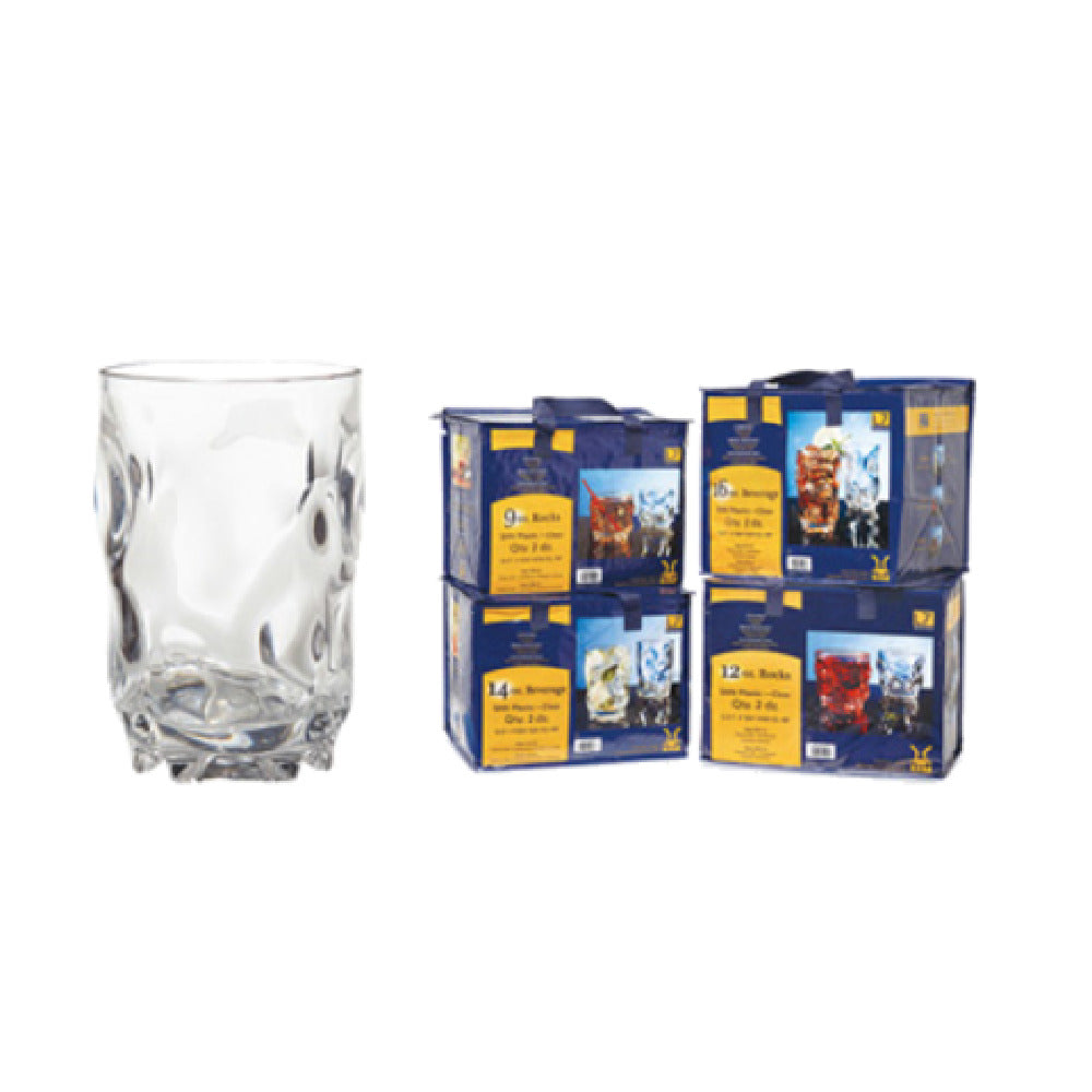 GET Enterprises SP-SW-1441-CL L7™ Beverage Glass 14 Oz. (14.5 Oz. Rim Full) 3-1/4" Dia. X 5"H