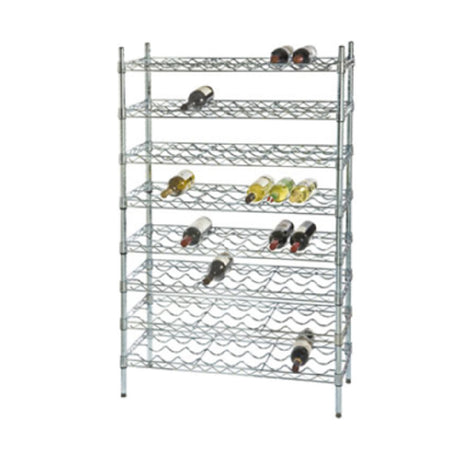 1880 Hospitality FWSK3663CH Focus Foodservice Cradle Wire Wine Shelving Kit (10) 36"W X 14"D Shelves