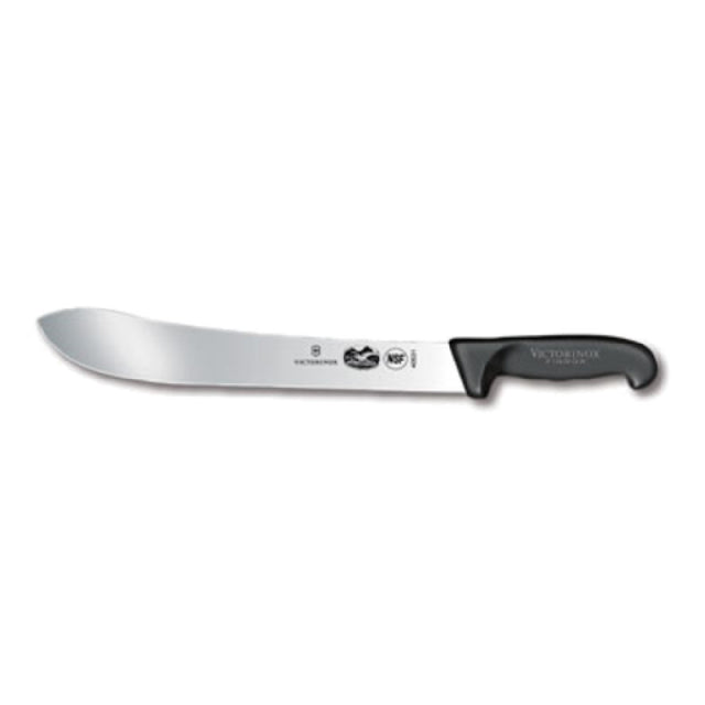 Victorinox 5.7403.31 Butcher Knife 12" Straight Blade Black Fibrox® Pro Handle