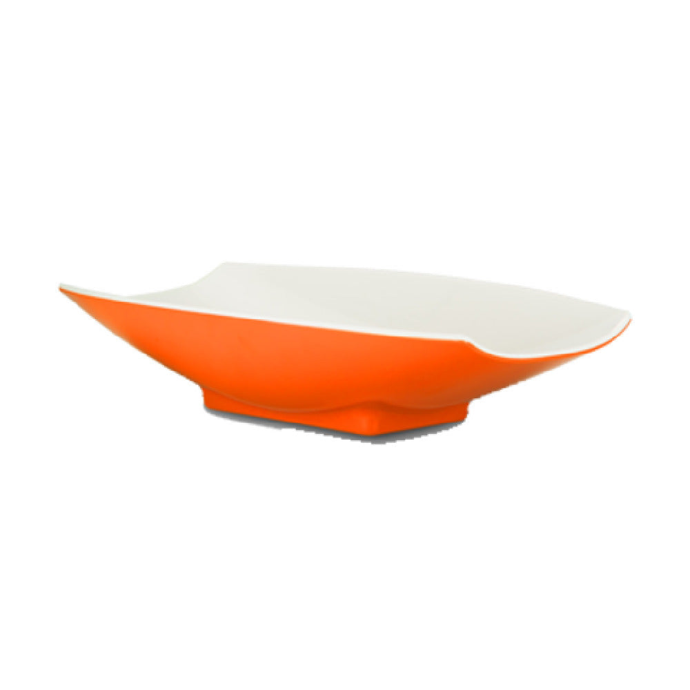 Bon Chef 53705-2TONEORANGE - Serving Bowl, 160 Oz. (5 Qt.), 21" X 12-1/8" X 4-1/4"