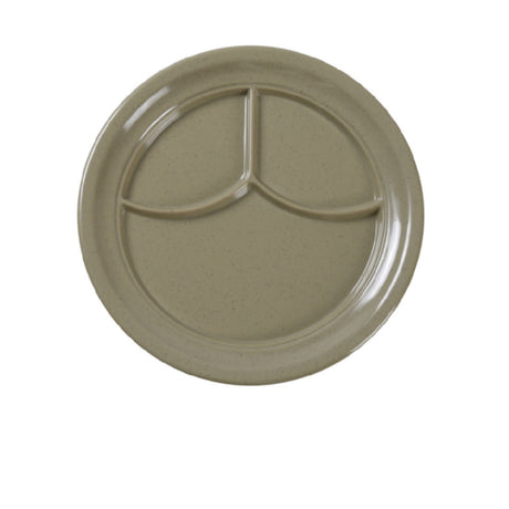 Yanco NC-510S Nu-Classic Compartment Plate 9-1/2" Dia. 3-compartments