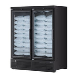 Turbo Air TJMI-55SDW(B)-N Super Deluxe Jumbo Ice Merchandiser Two-section 60 Cu.ft. Capacity