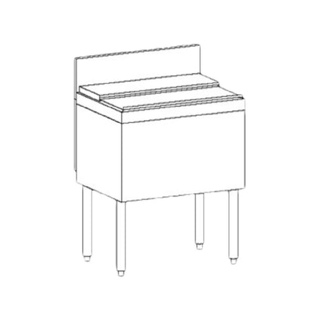 Perlick TS18IC TS Series Underbar Ice Bin/Cocktail Unit Modular 18"W X 18-9/16"D