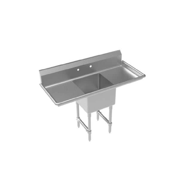 Krowne CS-1818-LR-LF Royal Series 1-Compartment Commercial Sink With Left & Right Drainboards