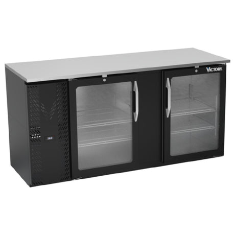 Victory VBBN68HC-FG-B - Back Bar Refrigerator, Food Rated, Two-section