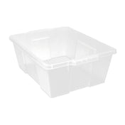 Quantum LC191507CLCS - Latch Container, 21"L X 15-7/8"W X 7-3/4"H, Stackable