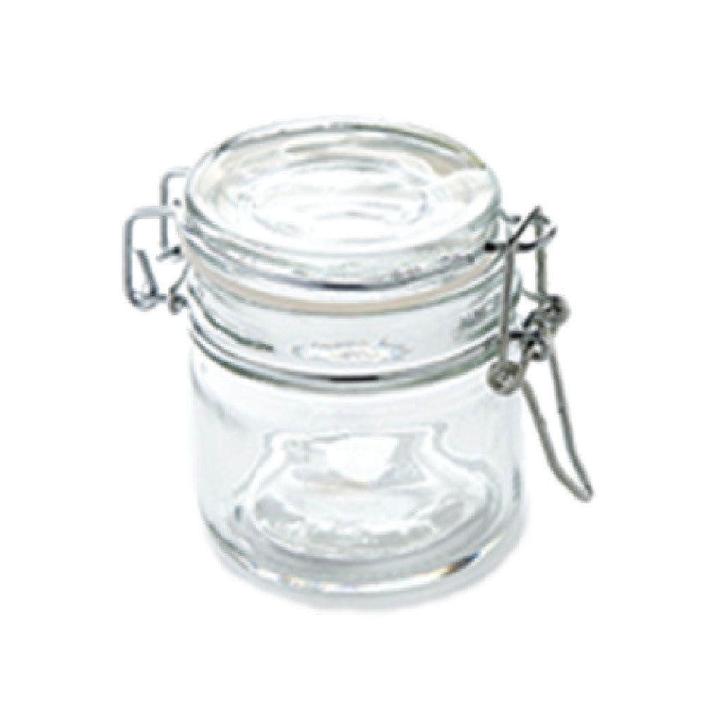 American Metalcraft HMMJ4 Mini Mason Jar 4 Oz. 2-1/2" X 3-1/4"H (OA) With Hinged Lid