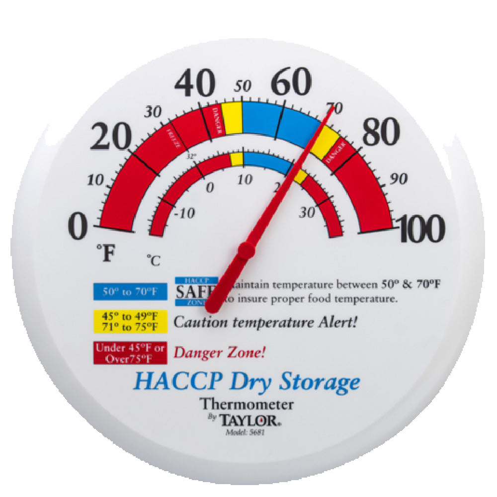 Taylor 5681 HACCP Thermometer Dial 13.25"