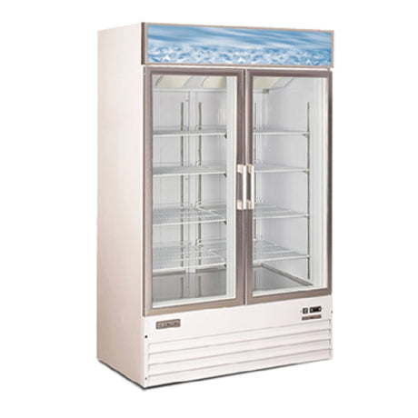 Admiral Craft USFZS-2D/W U-STAR Freezer Merchandiser 49" Wide Two-section