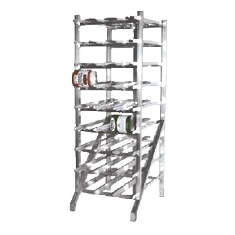 SPG 4H1580 - Kelmax Can Storage Rack, Stationary Design, Self Feeding Gravity Fed Shelves