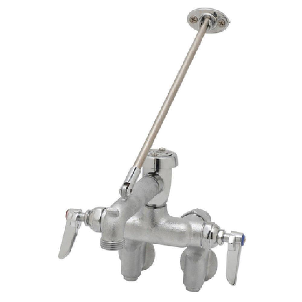 T&S Brass B-0668-RGH Service Sink Faucet 2-1/4" To 8-1/4" Adjustable Centers 9-1/2" From Back Of Inlets To Center Of Outlet