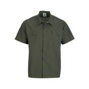 Mercer M60250OLM - Metro Edge® Brewer/Work Shirt, Unisex, (7) Traditional Buttons