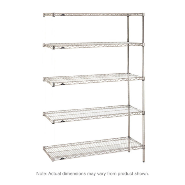 Metro 5AN577BR Super Erecta® Add-On Shelving Unit 72"W X 24"D X 74"H (5) Wire Shelves