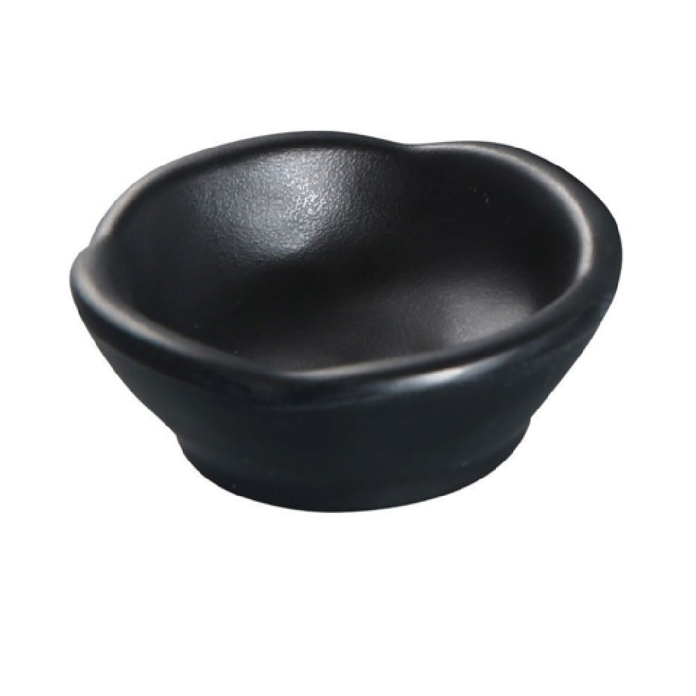 Yanco BP-0003 Black Pearl Sauce Dish 2-1/2 Oz. 3-3/4" X 2-1/4"