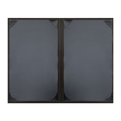Risch TAM-2V 8.5X14 Tamarac Padded Light-grain Faux-leather Menu Cover (specify Color)