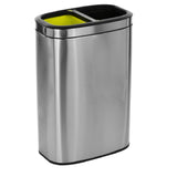 Alpine Industries ALP470-R-40L Trash Can 10.5 Gallon (40 Liter) 17"W X 10"D X 25"H