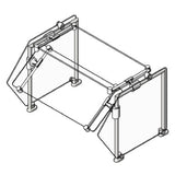 Eagle DCS2-SS-ST1 Spec-SHIELD™ Sneeze Guard Single Tier Single-sided