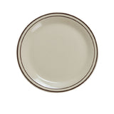 Yanco BR-5 Brown Speckled Plate 5-1/2 Dia. Round