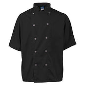 KNG 2124BKSL4XL Kng Active Chef Coat 4xl Mens Black/slate Ss