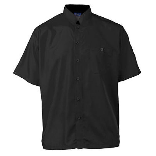 KNG 2126BKBKL Kng Lg Active Chef Shirt Mens Black Ss