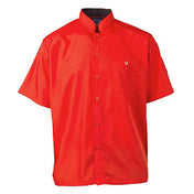 KNG 2126RDBK3XL Kng 3xl Chef Shirt Mens Red/black Ss Active