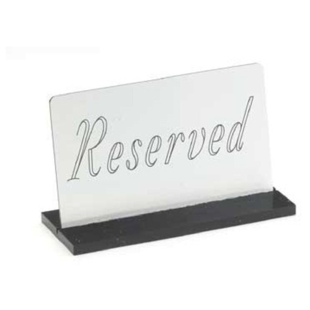 Cal Mil 956-10 "Reserved" Message Holder 5"W X 3"H Engraved