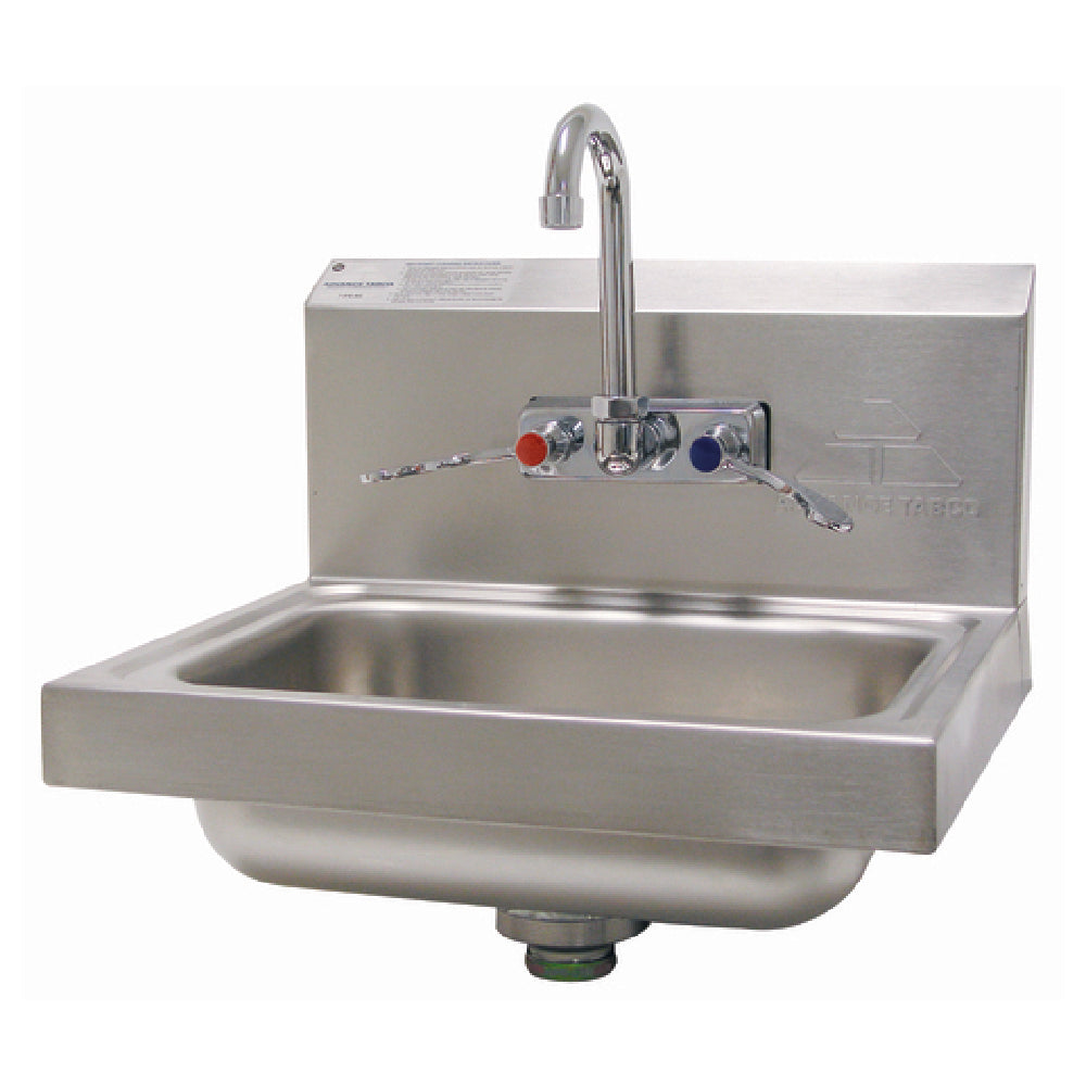 Advance Tabco 7-PS-68 Hand Sink Wall Mounted 14" Wide X 10" Front-to-back X 5" Deep Bowl