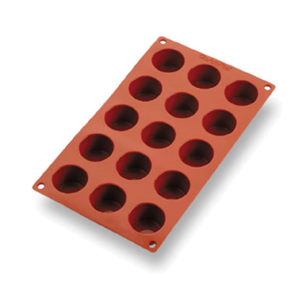 Matfer 257914 Gastroflex® Mini Muffin Mold 15 Per Sheet 1-3/4" Dia. X 1-13/16"H Mini- Muffins