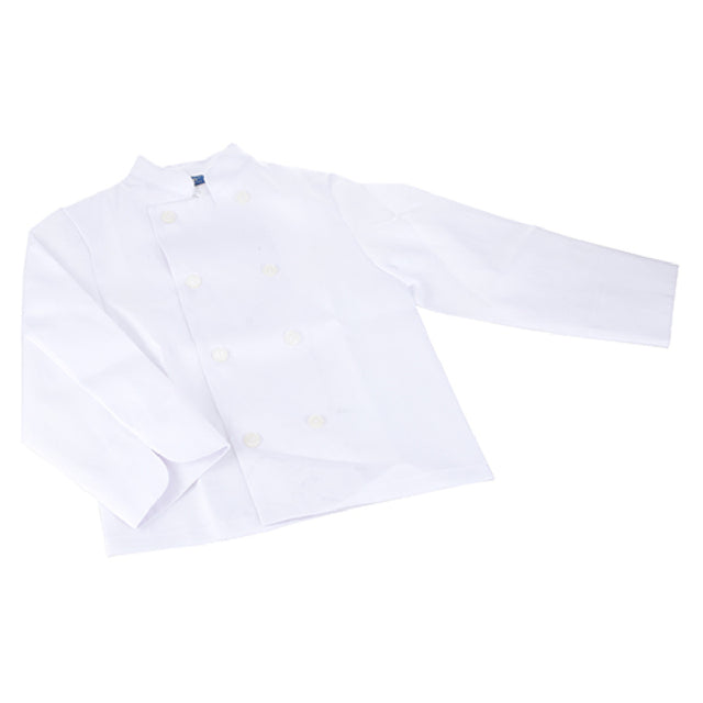 KNG 2136WHTKL Kng Lg Childs Chef Coat White Long Sleeve